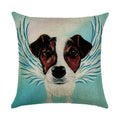 Axyaa Cartoon Dog Linen Pillowcase 45*45cm