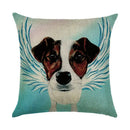 Axyaa Cartoon Dog Linen Pillowcase 45*45cm