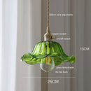 Axyaa Nordic Copper Glass LED Pendant Light for Modern Spaces