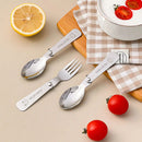 Axyaa Stainless Steel Foldable Dinnerware Set with Cutlery Box