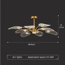Axyaa Nordic Flush Mount Chandelier for Stylish Ceiling Lighting in Various Rooms