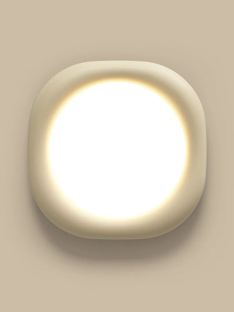 Axyaa Resin Cream Ceiling Lamp: Modern Minimalist Master Bedroom Light