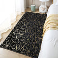 Axyaa Plush Non-slip Fur Mats for Bedroom & Bathroom - Soft, Thicken, Stylish Floor Mat