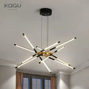 Axyaa Nordic Minimalist Chandelier: Dimmable LED Pendant Light for Modern Luxury Lighting
