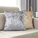 Axyaa Silver Ice Velvet Pillow Cover - Soft Modern Home Decor
