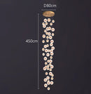 Axyaa Staircase Chandelier: Facil Hall & Ceiling Lamp for Beautiful Indoor Lighting
