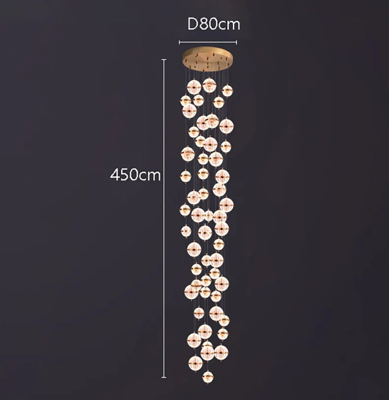 Axyaa Staircase Chandelier: Facil Hall & Ceiling Lamp for Beautiful Indoor Lighting