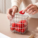 Axyaa Stainless Steel Kitchen Organizer Drain Basket Fruit Vegetable Drainer