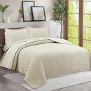 Axyaa Cotton Quilted Bed Cover Set, American Simple Washed Cotton Bedding, Three-Piece Home Textile