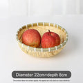 Axyaa Handmade Pastoral Fruit Snack Basket: Durable Storage with Exquisite Drainage