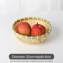 Axyaa Handmade Pastoral Fruit Snack Basket: Durable Storage with Exquisite Drainage