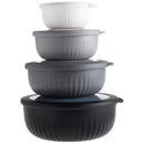 Axyaa Mixing Bowl Set with Lids, Food-Grade Salad Containers, Snack Bowls, Fresh-Keeping Bento Box