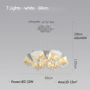 Axyaa Modern Gypsophila Ceiling Chandelier, Elegant Pendant Light for Bedroom, Living, Dining Room