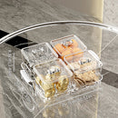 Axyaa 4/6 Grids Food Tray: Dual Handle Snack Fruit Candy Box Organizer