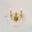 Axyaa Crystal Retro Wall Lamp for Medieval Bedroom, Living Room, Study Room - High-end, Elegant Design