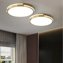 Axyaa Nordic Gold Round LED Ceiling Pendant Lamp for Bedroom Living Room Dining Room