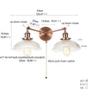 Axyaa Vintage Loft Art Glass Wall Lamp for Study Coffee Bar Stairway