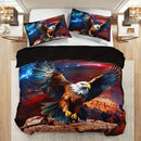 Axyaa Majestic Eagle Duvet Cover Bedding Set with 2 Pillowcases
