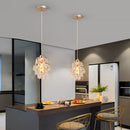 Axyaa Crystal LED Pendant Light for Indoor Home Decor Ceiling Lighting Fixtures