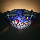 Axyaa Dragonfly Tiffany Stained Glass Wall Lamp for Elegant Lighting