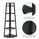 Axyaa 5 Tier Corner Shelf Bookcase | Modern Industrial Ladder Plant Stand