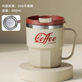 Axyaa Double-Wall Insulated Stainless Steel Coffee Cup Mug with Lid