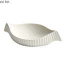 Axya Ceramic Double Layer Plate Set for Sushi, Desserts, Snacks, Salad - Unique Tableware