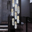 Axyaa LED Pendant Light Staircase Chandeliers Living Room Hanging Lamps