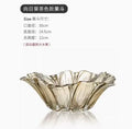 Axyaa Crystal Glass Fruit Plate: Premium Snacks & Dried Fruit Pot for Living Room