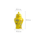 Axyaa Chinese Style Porcelain Vase Decoration, Jingdezhen Ceramic General Jar