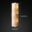 Axyaa LED Copper Marble Wall Lamp for Villa Living Room Corridor Lighting