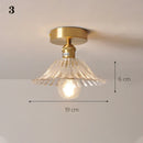 Axyaa Glass Pendant Ceiling Lamp for Kitchen Bedroom LED Lights Fixtures E27