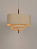 Axyaa Retro Style Fabric Chandelier Pendant Light for Living Room