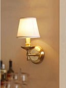 Axyaa Retro Copper Wall Lamp for Living Room, Bedroom, or Aisle