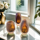 Axyaa Coffee Bubble Glass Vase Elegant Decorative Flower Vase Artistic Hydroponic Crafts