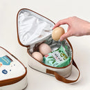 Axyaa Triangle Insulated Lunch Box Bag: Cartoon Mini Student Kid Food Thermal Cooler Bag