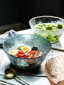 Axyaa Large Bamboo Bowl Set for Creative Dining and Serving