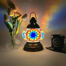Turkish Mosaic Table Lamp by Axyaa – Rechargeable Handcrafted Night Light