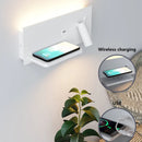 Axya LED Wireless Charging Wall Lamp with Switch