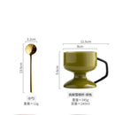 Axyaa Ceramic Dessert Bowl Set for Ice Cream, Yogurt, Salad, Pudding, and Cold Drinks