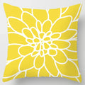 Axyaa Yellow Flower Pillowcase for Home Sofa Lumbar Cushion