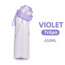 Axyaa 650ml Flavored Water Bottle: Sports Alr Up Drinking Cup with Fruit Fragrance Pods