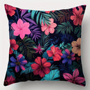 Axyaa Colorful Leaf Pillowcase Set, 4pcs 17.7" Sofa Pillow Covers, Home Decoration