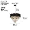 Axyaa Nordic Luxury Crystal LED Chandelier for Highend Living Room and Bedroom