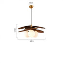 Axyaa Glass LED Chandelier: French Retro Pendant Lighting for Living Room, Dining, Bedroom