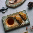 Axyaa Retro Ceramic Sushi & Dipping Plate Set