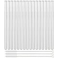 Axyaa Glass Drinking Straws Set | 16pcs Transparent Eco-friendly Cocktail Milkshake Straws