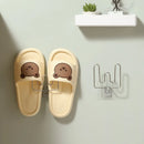 Axyaa Bathroom Slipper Rack: Wall-Mounted Shoe Storage Hook Rack