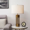 Axyaa Gold Iron Table Lamp for Modern Spaces: Bedroom, Living Room, Study Room