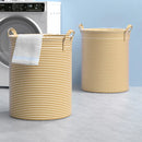 Axyaa Cotton Linen Laundry Basket | Large Capacity Storage Bag | Household Sundries Organizer